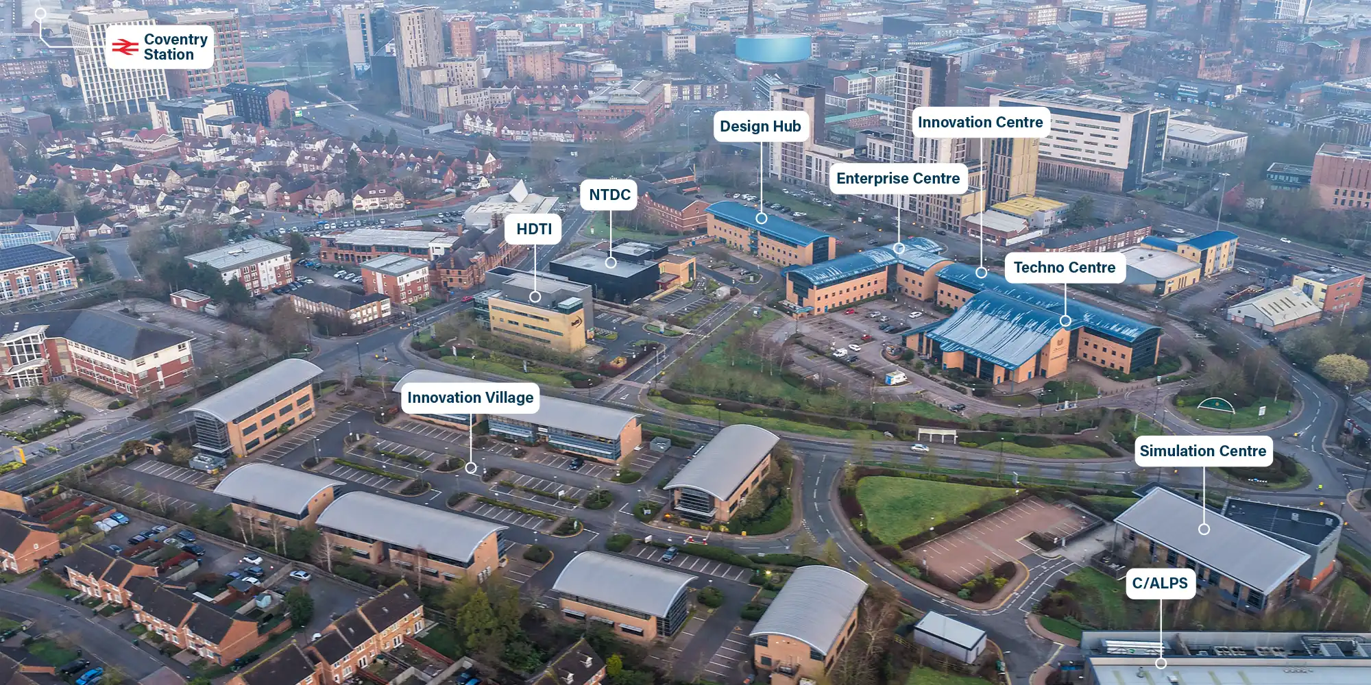 Coventry University Technology Park - Aerial View